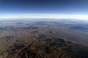 Mexico stad Oppervlakte antenne visie panorama van vliegtuig foto