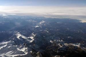 Alpen antenne visie panorama landschap foto