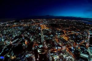 Auckland nacht visie antenne panorama foto