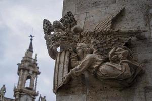 Valencia zijde uitwisseling markt gebouw lonja de la seda bas Verlichting sculpturen foto