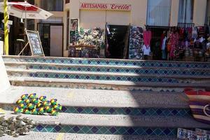 cabo san lucas, Mexico - januari 25 2018 - grote Oceaan kust stad- is druk van toerist foto