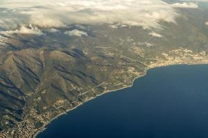 Genua harpoen kustlijn antenne visie panorama landschap foto