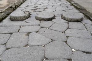 pompeï ruïnes Romeins pad straat voetganger wandelen foto