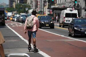 nieuw york, Verenigde Staten van Amerika - mei 25 2018 - keer plein vol van mensen foto