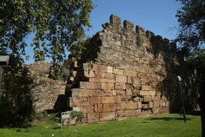 Antalya oud stad- muren in antalya, turkiye foto