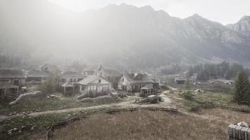 antenne visie van Zwitsers berg dorp foto