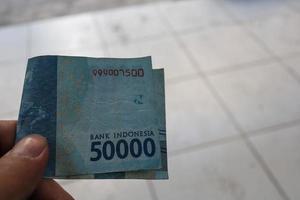 Indonesisch 50.000 roepia bankbiljet foto