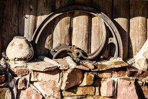 oud keuken gereedschap hout ijzer foto