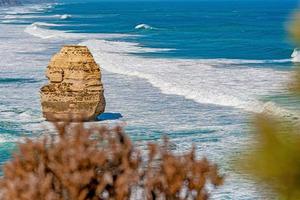 visie over- de ruig, wild kustlijn van de 12 apostelen in zuiden Australië foto