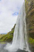 visie Aan seljalandsfoss waterval in zuidelijk IJsland foto