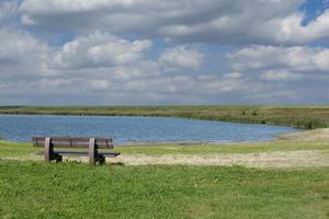 het baden Oppervlakte --meer-- van greetsiel,noord zee, oosten Friesland, Duitsland foto