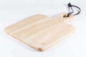 close-up van een houten snijplank foto