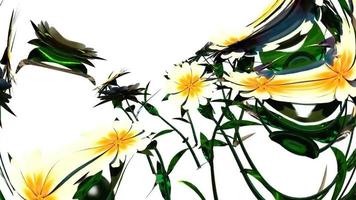 wit bloem botanisch 3d renderen foto