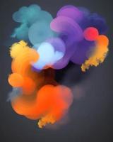 kleurrijk rook effect achtergrond foto