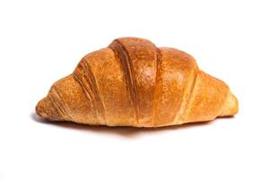 smakelijk vers croissant Aan wit achtergrond foto