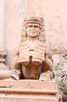 Egyptische beeldhouwwerk detailopname foto