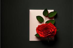 rood rozen achtergrond ontwerp voor tekst, bericht, citaten , Valentijn dag. foto