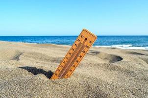 thermometer Aan de strand foto