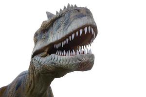 tyrannosaurus - prehistorisch tijdperk dinosaurus tonen zijn toothy mond foto