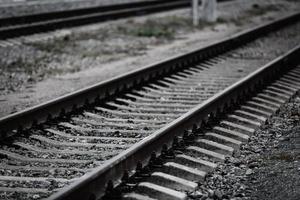 multi rijbaan Spoorweg het spoor spoorweg netwerk foto