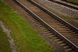 multi rijbaan Spoorweg het spoor spoorweg netwerk foto