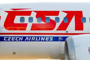 Tsjechisch luchtvaartmaatschappijen vlak foto