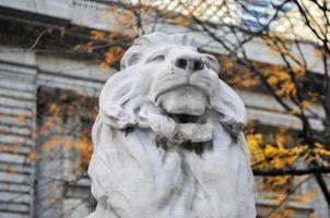 nieuw york stad openbaar bibliotheek Ingang in Manhattan foto