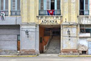 douane huis gebouw in Havana Cuba foto