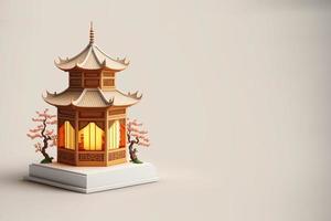 Chinese nieuw jaar 3d renderen decoratie foto