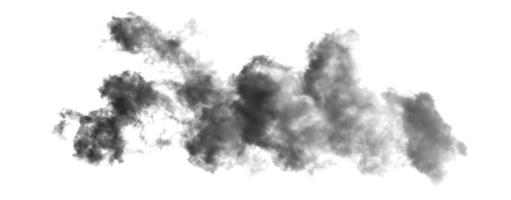 wit wolk geïsoleerd Aan wit achtergrond, rook getextureerd, borstel effect foto