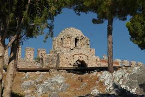 kerk in Alanya kasteel in Alanya dorp, antalya, turkiye foto