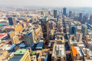 centraal bedrijf wijk van Johannesburg stad panorama, zuiden Afrika foto