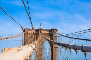 de brooklyn bridge, new york city, Verenigde Staten foto