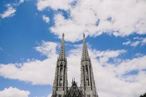 Wenen mijlpaal - votivkirche votief kerk foto