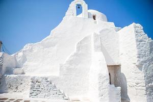 kerk van panagia paraportiani Aan Mykonos eiland in Griekenland foto