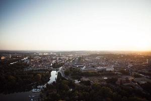 luchtfotografie van de stad foto