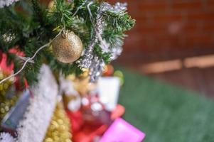 close-up van een kerstboom