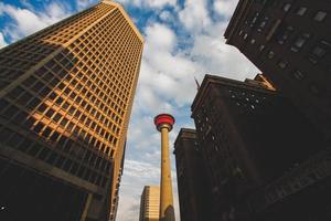 hoge gebouwen in Calgary foto