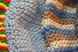 tricot, geweven met twee naalden, winter wol foto