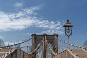 Brooklyn brug Aan zonnig dag foto