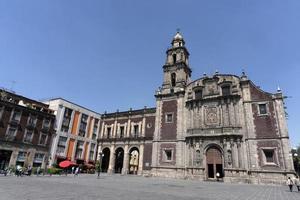 Mexico stad, Mexico - november 5 2017 - heilige domingo kerk foto