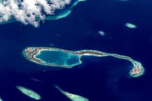 maldive antenne visie panorama landschap foto