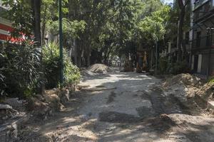 Mexico stad beschadigd gebouw na 2017 aardbeving foto