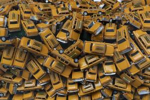 veel nieuw york geel taxi speelgoed foto