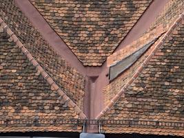 gras Oostenrijk daken details tegels foto