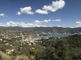 de kerstman margherita liguur, dorp, Italië antenne visie van nozarego foto