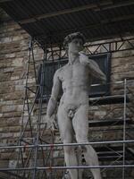 michelangelo donateur standbeeld detail foto