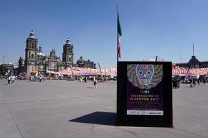 Mexico stad, Mexico - november 5 2017 - dag van dood viering foto