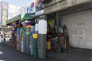 Mexico stad, Mexico - november 5 2017 - mensen Bij stad- straat markt foto