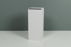 3d renderen wit blanco verpakking doos voor Product presentatie foto